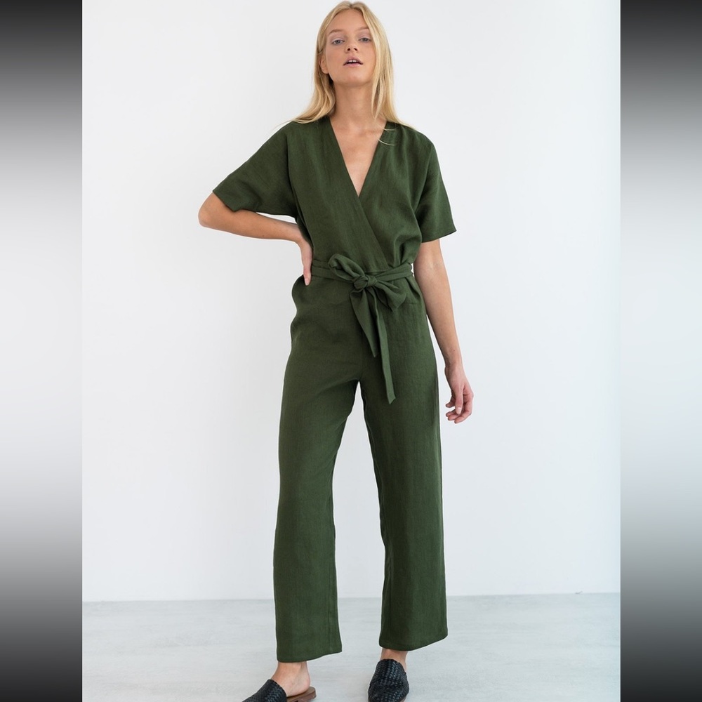 LoveAndConfuse 100% Linen AURORA Jumpsuit *Etsy Star Seller*